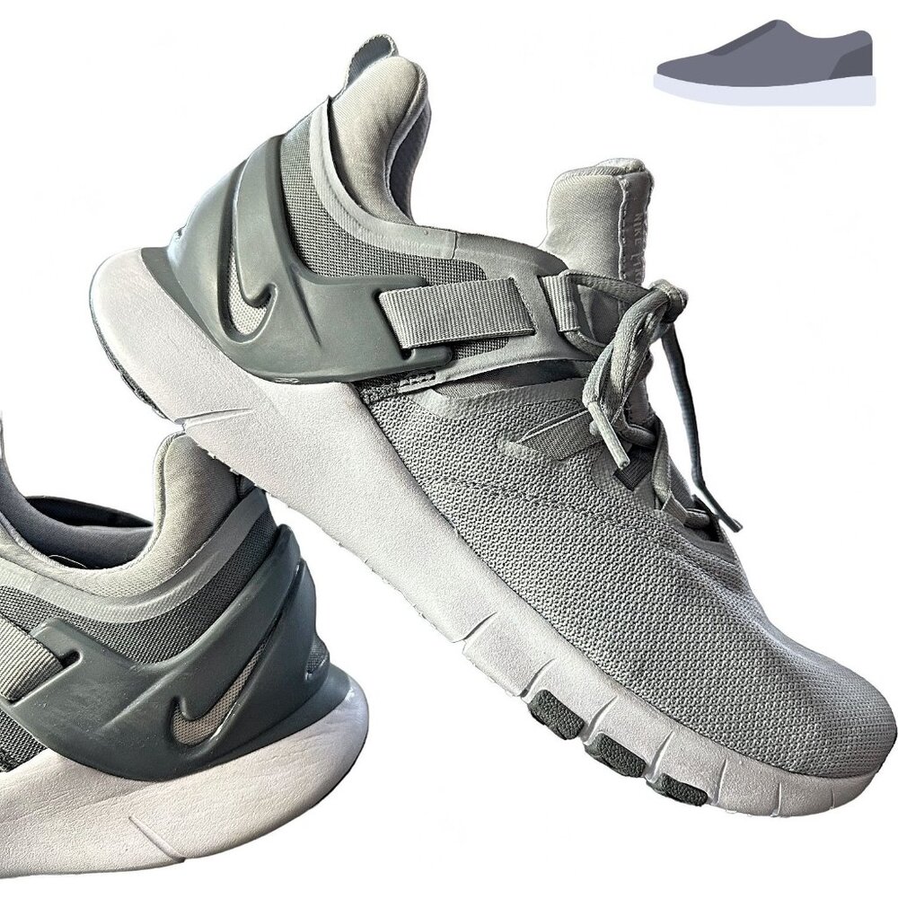 Nike Gray Flex Essential Fabric Trainer 10